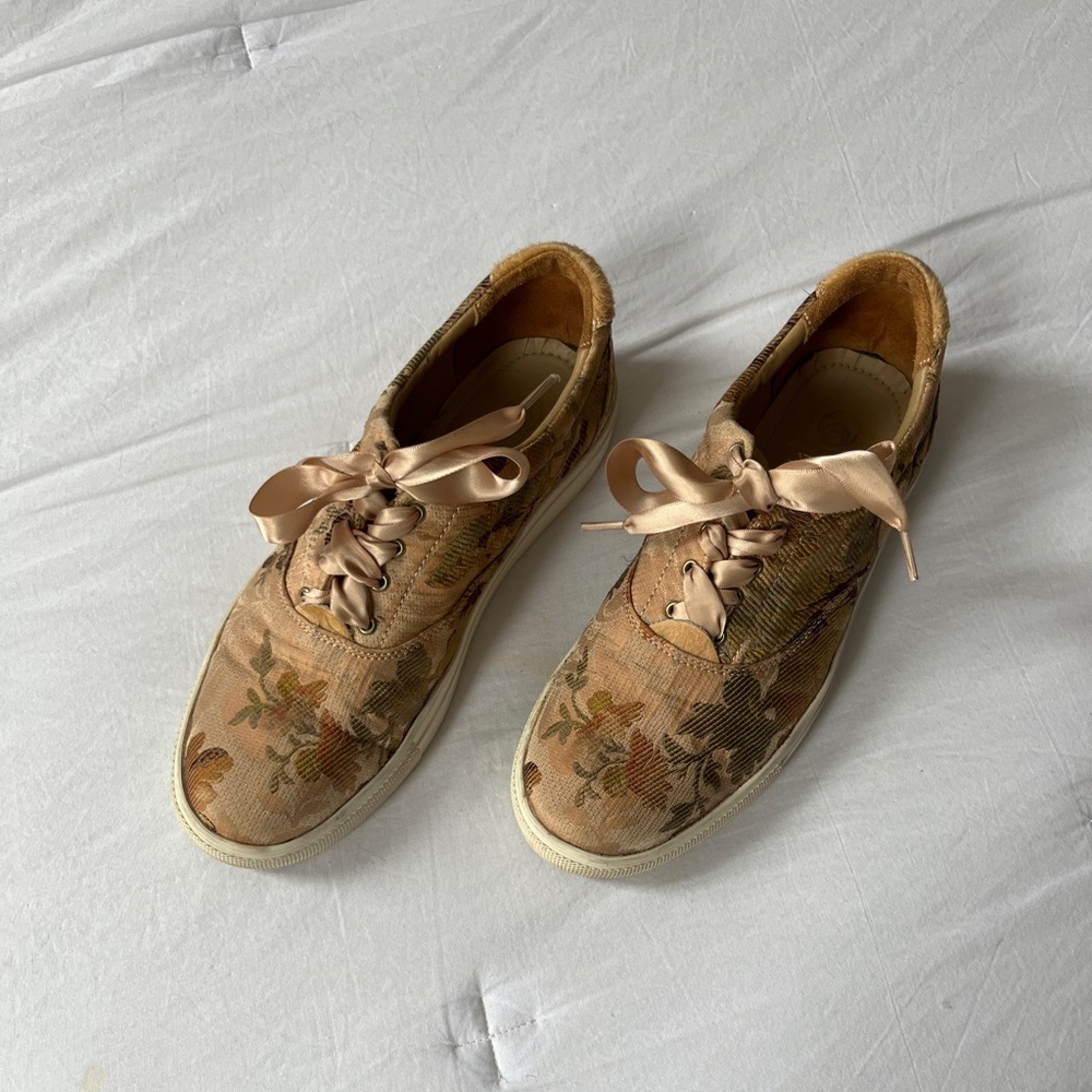 Brother Vellies Moonrise Sneaker in Floral Tapestry Pattern